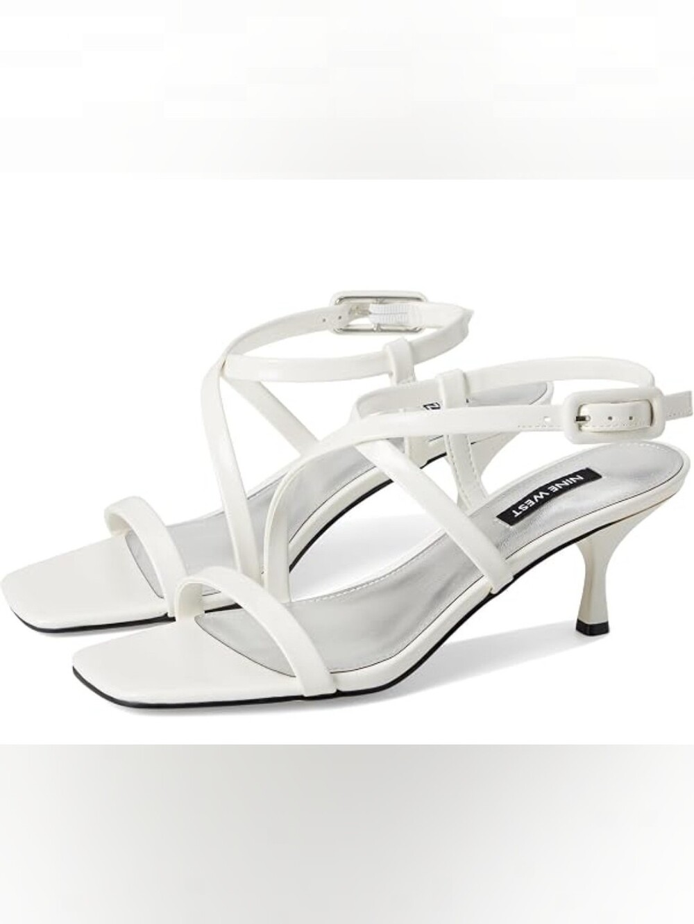 Nine West Strappy Sandals in white US 7